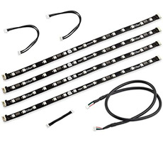 Aqua Computer RGBpx LED-Strip pre pc skrine / dĺžka 4x32cm / šírka 10mm / 60x adries LED / pre D5 NEXT alebo Quadro, Octo