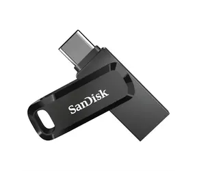 SanDisk Ultra Dual GO 64GB čierna / Flash Disk / USB-A + USB-C / čítanie až 150 MB/s