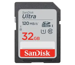SanDisk Ultra SDHC 32GB / Class 10 / UHS-I U1 / 120MB / s / vhodné pre Full HD