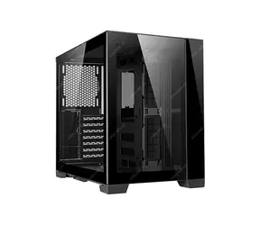 Lian Li O11 Dynamic Mini + Mini Riser čierna / PC skriňa / ATX / Bez PSU / 2x USB-A 3.0 + 1x USB-C 3.1 / priehľadná bočnica