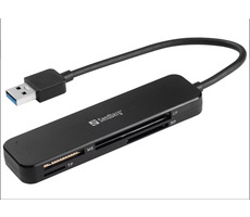 Sandberg USB 3.0 Pocket Card Reader čierna / čítačka pamäťových kariet / USB-A 3.0 / MicroSD &amp; SD &amp; MS &amp; MMC