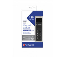 Verbatim Keypad Secure 128GB čierna / Flash disk / USB-C 3.2 Gen 1 / klávesnica / čítanie: až 160MBs / zápis: až 150MBs