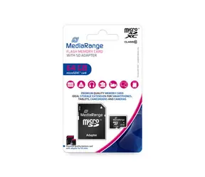 MediaRange microSDXC 64GB + SD adaptér