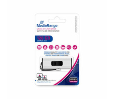 MediaRange MR918 128GB strieborná / Flash Disk / USB-A 3.0 / čítanie: 80MBs / zápis: 25MBs