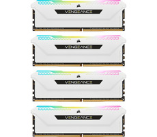 Corsair Vengeance RGB PRO SL White 64GB (4x16GB) 3200 MHz / DDR4 / PC4-25600 / CL16-20-20-38 / 1.35V / XMP2.0