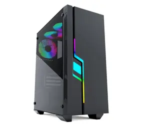 Gembird CCC-FC-2000 Fornax 2000RGB čierna / ATX / 6x 120 / 2x USB3.0 / bez zdroja / priehľadná bočnica