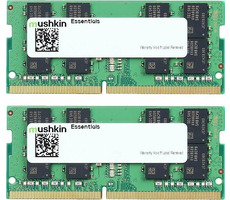 Mushkin Essentials 32GB (2x16GB) 3200MHz - SO-DIMM / DDR4 / SO-DIMM / PC4-25600 / CL22-22-22-52 / 1.2V 