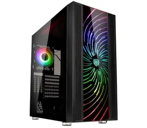 Kolink Unity Adapt ARGB čierna / E-ATX / 2xUSB 3.0 + 1xUSB-C + 1x USB 2.0 / 2x 120 mm / bez zdroja / priehľadná bočnica