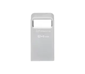 Kingston DataTraveler Micro 64GB strieborná / Flash Disk / USB 3.2 Gen 1 - (USB-A 3.0)