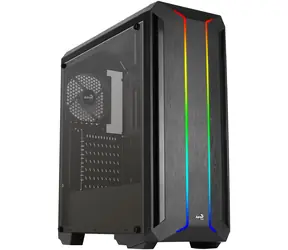 AeroCool Skyline ARGB V1 čierna / PC skriňa / ATX / 2x USB 3.0 + 2x USB 2.0 / Bez zdroja / priehľadná bočnica