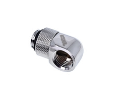 Alphacool Eiszapfen L-konektor otočný G1/4 na G1/4 chróm