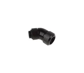 Alphacool Eiszapfen 13mm kompresné šróbenie HardTube otočné 45 ° G1/4 čierna