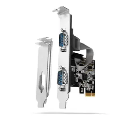 Axagon PCEA-S2N, PCIe radič - 2x sériový Port (RS232) 250 kbps, vr. LP