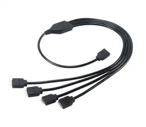 Akasa AK-CBLD04-50BK RGB 4pin splitter čierna