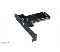 Akasa AK-RLD-02 Vegas RGB Controller čierna / RGB ovládač
