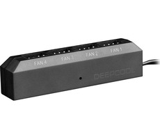 DEEPCOOL FH-04 Fan húb čierna / 4 porty PWM