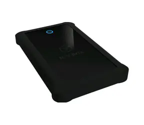 Icy Box IB-233U3-B čierna / Externý box pre 1x HDD/SSD / USB 3.0 Type A / silikónové puzdro