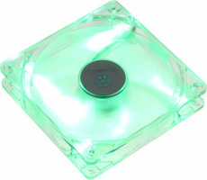 SilverStone SST-FN121-P-GL / 120mm / 25.15 dB @ 1200 RPM / zelené LED