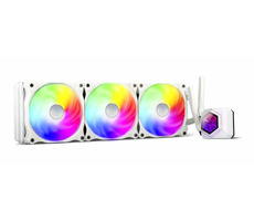 SilverStone Permafrost PF360W-ARGB V2 biela / 3x 120mm / 35.6 dB @ 2200 RPM / Intel &amp; AMD