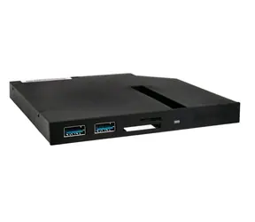 SilverStone SST-FPS01 Slim ODD adaptér pre 12.7mm slot čierna / čítačka SD / M.2 SATA / 2x USB 3.0
