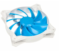 SilverStone FQ122 bielo-modrá / 120mm / 24.9 dB @ 1500 RPM / 4-pin PWM