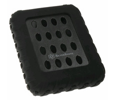 SilverStone MMS01 HDD púzdro pre 2.5&quot; HDD/SSD s USB 3.0 čierna / gumový okraj / MIL-STD 810G štandard