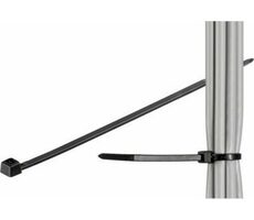 MicroConnect Káblové sťahovacie pásky 292 x 3.5 mm čierna / 100ks