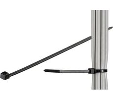 MicroConnect Káblové sťahovacie pásky 280 x 4.8 mm čierna / 100ks