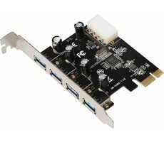 MicroConnect PCIe 4 USB3.0 rozširujúca karta VL805 / 4+1x USB2.0