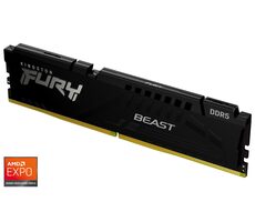 Kingston Fury Beast Black 16GB (1x16GB) DDR5 5600MHz EXPO/CL36/DIMM/On-Die ECC/XMP 3.0/EXPO 1.0/1.25V