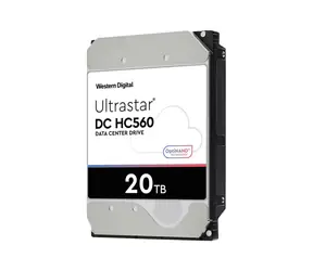 WD Ultrastar DC HC560 SE 20 TB / HDD / 3.5 "/ SAS 12 Gbps / Secure Erase / 7 200 rpm / 512MB cache / 512e / 5y