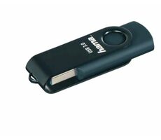 Hama 182465 Flash Drive Rotate 128 GB modrá / Flash disk / prenosová rýchlosť: 90 MBs