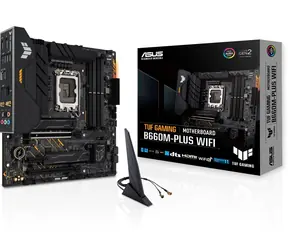 ASUS TUF GAMING B660-PLUS WIFI / Intel B660 / LGA 1700 / 4x DDR5 / PCI express 5.0 / 2x PCIe x16 / 1x RJ-45 / mATX