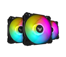 ASUS TUF Gaming TF120 ARGB (3ks) čierna / 120 mm / Advanced FDB / 250-1900 RPM / 76 CFM / 29 dB
