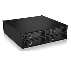 Icy Box IB-2242U2K čierna / Backplane pre 4x 2.5&quot; HDD/SSD / U.2 SFF-8639 / Hot-Swap