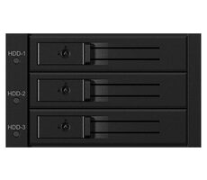 Icy Box IB-563SSK čierna / Backplane pre 3x 3.5&quot; HDD / SATA III / Hot-Swap