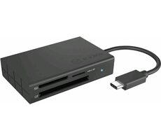 Icy Box IB-CR401-C3 čierna / externá čítačka pamäťových kariet / 3 porty / USB-C