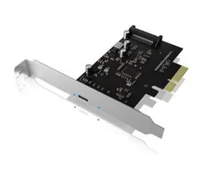 Icy Box IB-PCI1901-C32 čierno-strieborná / prídavná PCIe x4 karta / USB-C