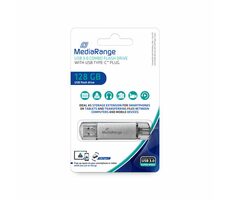 MediaRange MR938 128GB strieborná / Flash Disk / USB 3.1