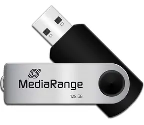 MediaRange MR913 128GB strieborná / Flash Disk / USB 2.0