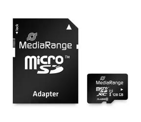 MediaRange MR945 128GB MicroSD + adaptér čierna
