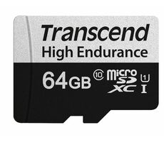 Transcend 350V 64GB / Micro SDHC / Pamäťová karta / Class 10 / R: 95MBps / W: 45MBps