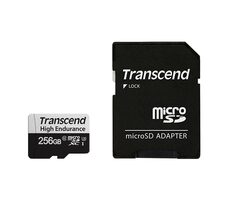 Transcend 350V 256GB / Micro SDHC / Pamäťová karta / Class 10 / R: 95MBps / W: 45MBps