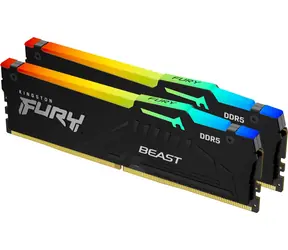 Kingston Fury Beast RGB 64GB (2x 32GB) DDR5 5600MHz EXPO/CL36/DIMM/Non-ECC/EXPO/XMP/1.25V