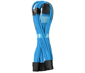 CableMod PRO ModMesh 8-Pin PCIe Trojtý predlžovací kábel 45 cm - modrá
