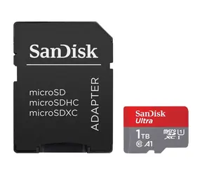 SanDisk Ultra microSDXC 1TB + adaptér / Class 10 / UHS-I / čítanie: až 150MBs