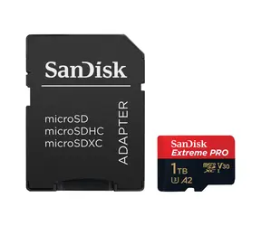 SanDisk Extreme PRO microSDXC 1TB + adaptér / Class 10 / UHS-I / čítanie: až 200MBs