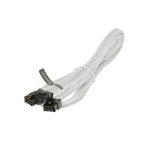 Seasonic 12VHPWR PCIe 5.0 Adapter pre napájanie grafických kariet - biely oplet