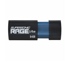 Patriot Supersonic Rage Lite 64GB čierna / Flash Disk / USB 3.2 Gen 1 - (USB-A 3.0)