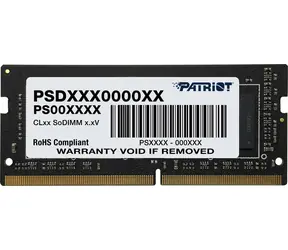Patriot Signature 16GB (1x16GB) 3200MHz / SO-DIMM / DDR4 / CL22 / NON-ECC / Unbuffered / 1.2V